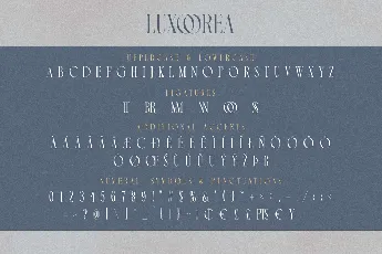 Luxoorea font