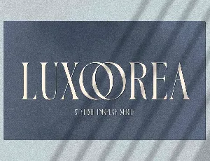 Luxoorea font