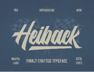 Heiback font