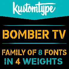 Bomber TV Wide font