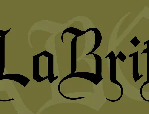 LaBrit font