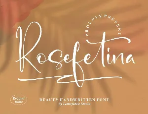 Rosefetina font