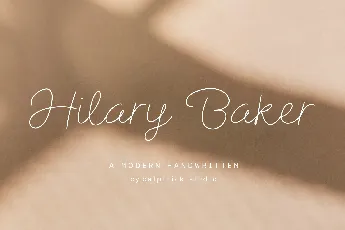 Hilary Baker font