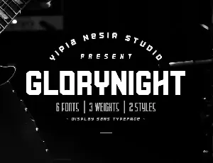 Glorynight Family font