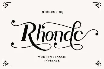 Rhonde font