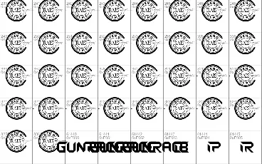 Gunrace Demo font