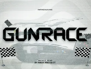 Gunrace Demo font