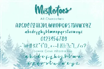 Mistletoes font