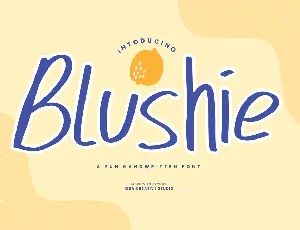 Blushie font