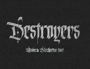 Destroyers font