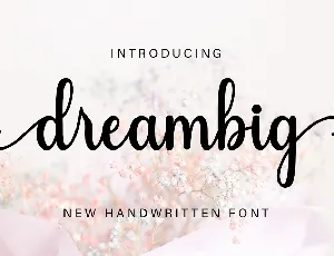 Dreambig font