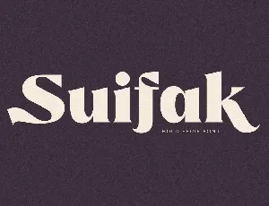 Suifak font