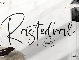 Rastedral font