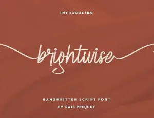 Brightwise Handwriting font