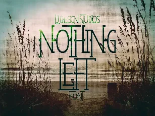 Nothing Left font