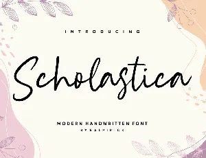 Scholastica font