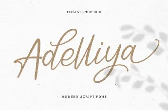 Adelliya Script font