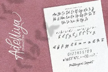 Adelliya Script font