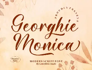 Georghie Monica font