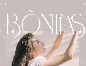 Bontias font