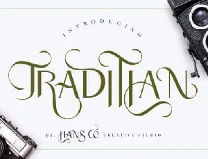 Traditian Display font