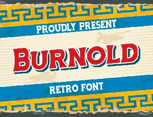 Burnold font