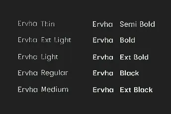 Ervha font