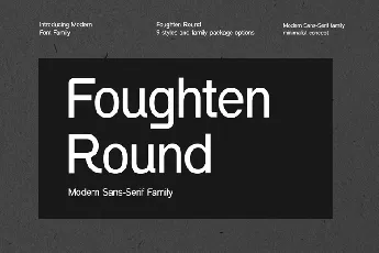 Fougten Round Family font