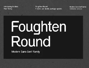 Fougten Round Family font