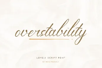 Overstability Demo font