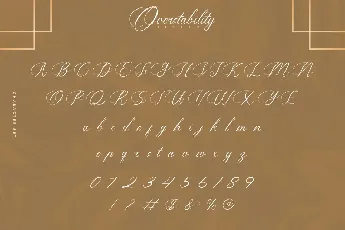 Overstability Demo font