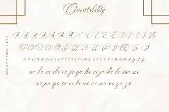 Overstability Demo font