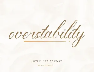 Overstability Demo font