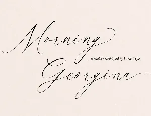 Morning Georgina font