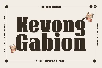 Kevong Gabiontrial font