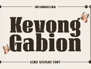 Kevong Gabiontrial font