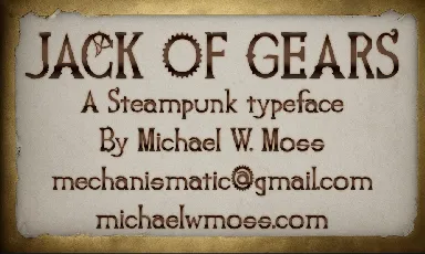 Jack Of Gears font
