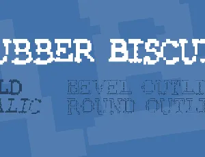 Rubber Biscuit font