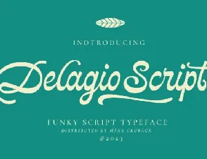 Delagio Script font