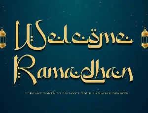 Welcome Ramadhan font