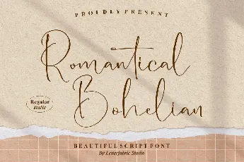 Romantical Bohelian font