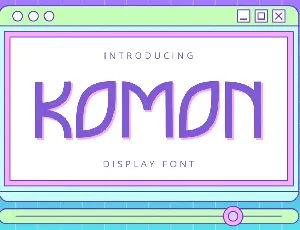 Komon – Display font