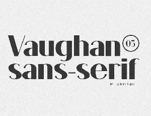 Vaughan font