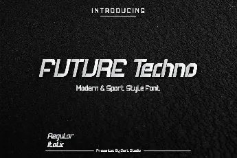 Future Techno Display font