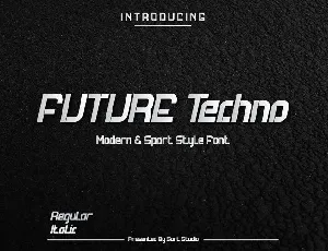 Future Techno Display font