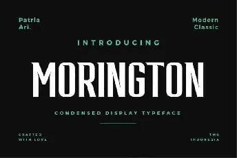 Morington font