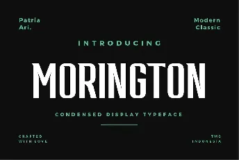 Morington font