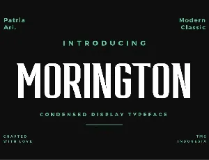 Morington font