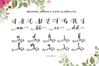 Botanical Flourish Calligraphy font