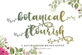 Botanical Flourish Calligraphy font